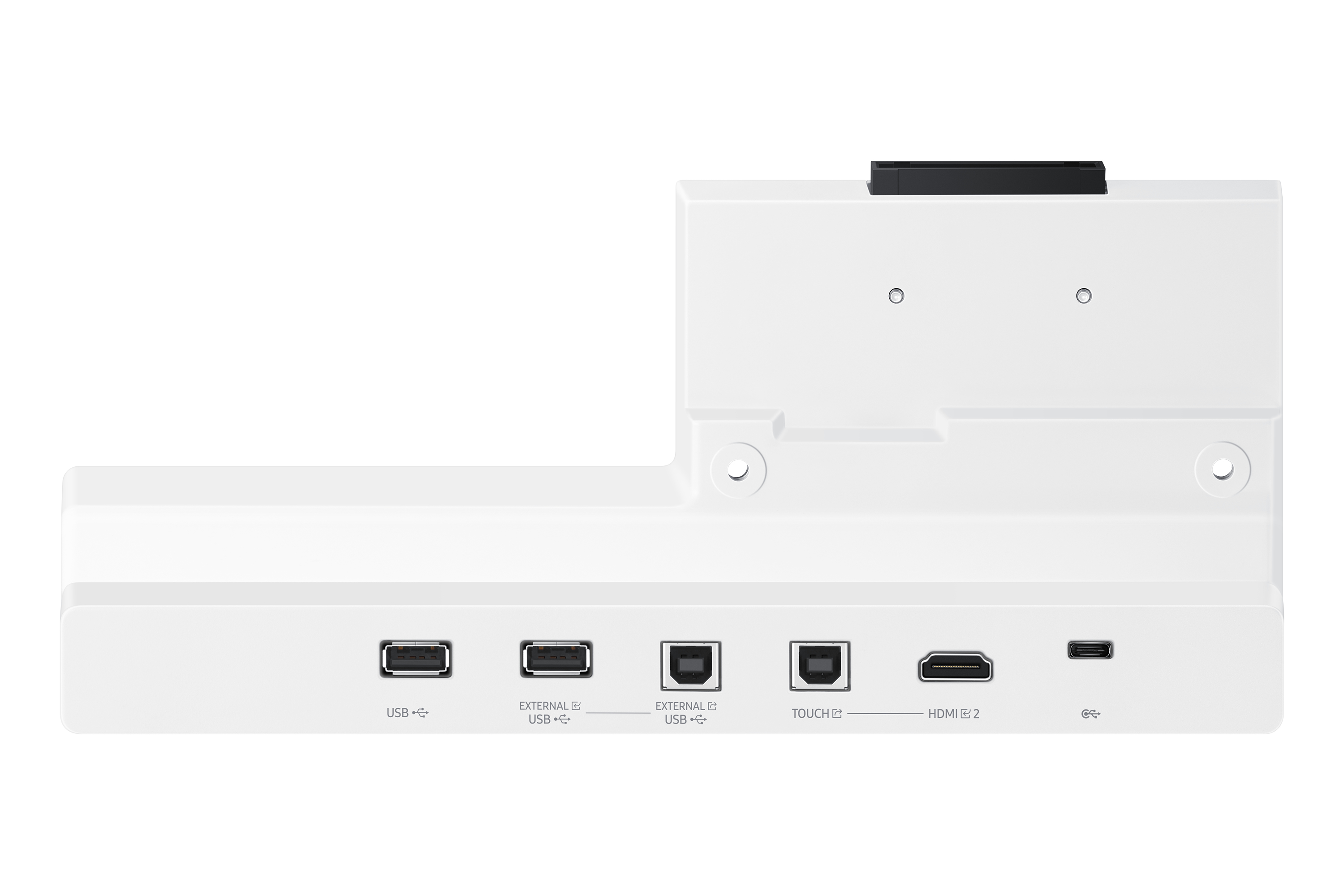 SAMSUNG CONNECTIVITY TRAY FOR 55"/65" FLIP PRO, USB IN/OUT, HDMI IN/OUT, NFC, SCREEN SHARE — SAMSUNG