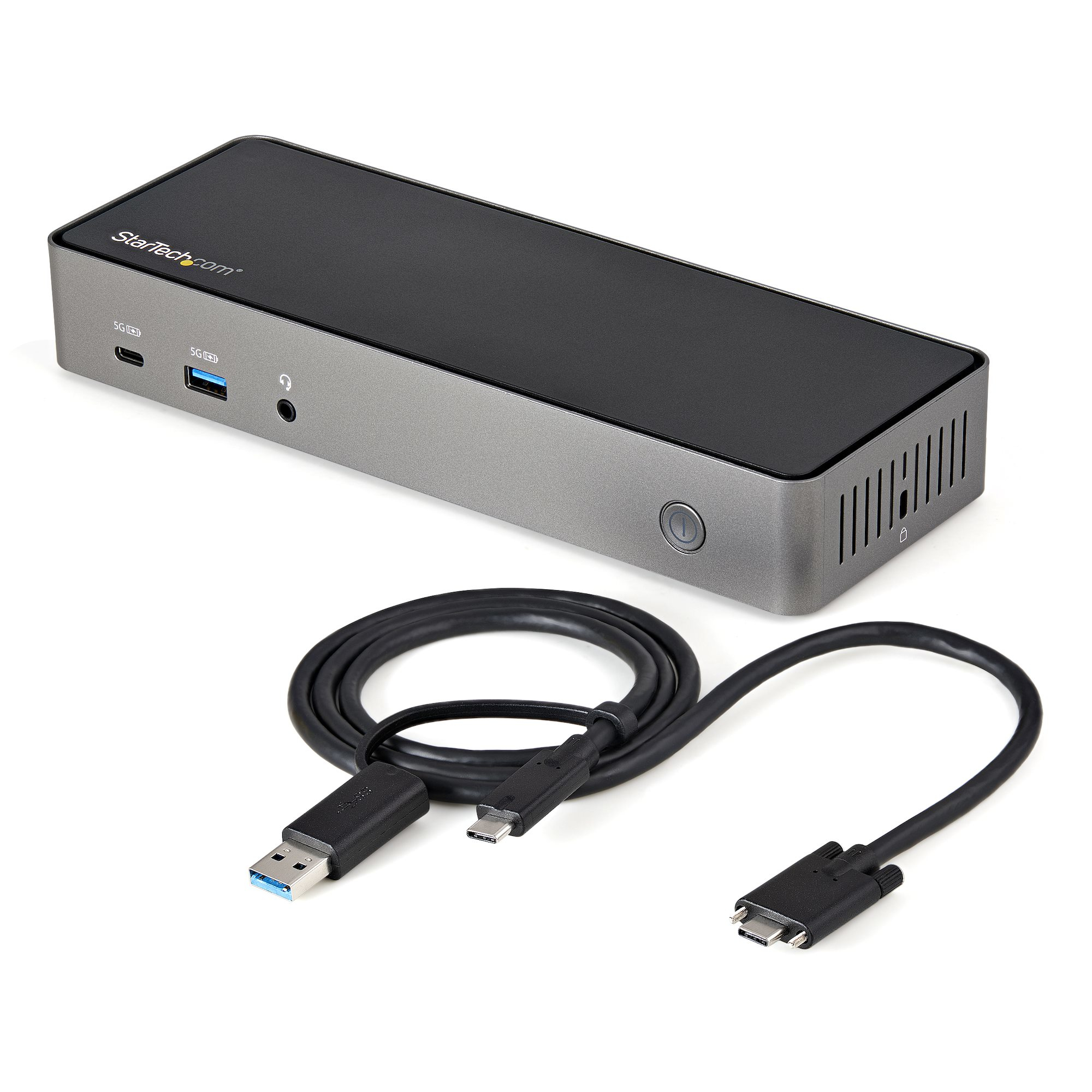 STARTECH.COM USB-A/USB-C HYBRID DOCK TRIPLE 4K 60HZ HDMI/DISPLAYPORT 85W PD 3 YR — STARTECH