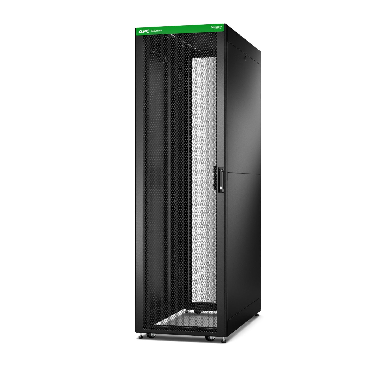 APC EASY RACK 600MM/42U/1200MM WITH ROOF, SIDE PANEL,CASTORS,FEET AND 4 BRACKETS, NO BOTTOM, B — APC