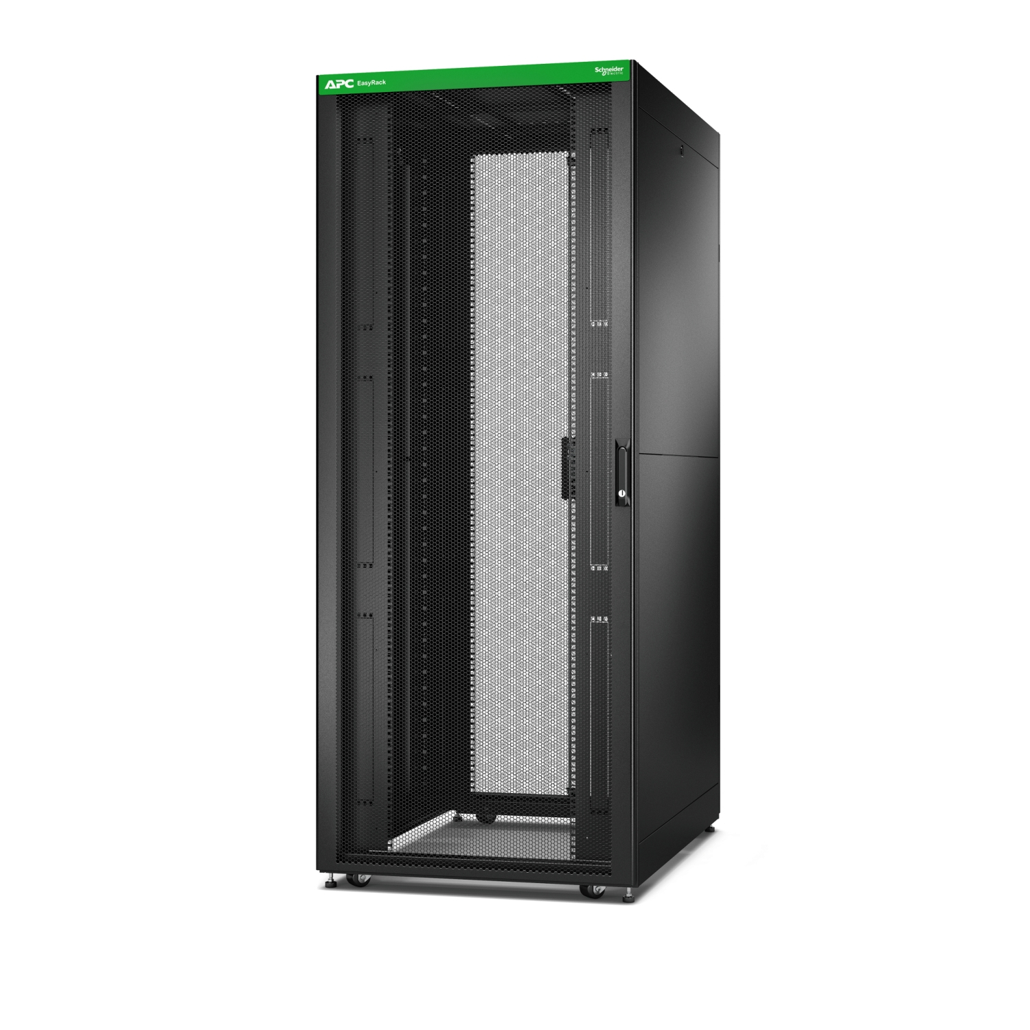 APC EASY RACK 800MM/42U/1100MM WITH ROOF, SIDE PANEL,CASTORS,FEET AND 4 BRACKETS, NO BOTTOM, B — APC