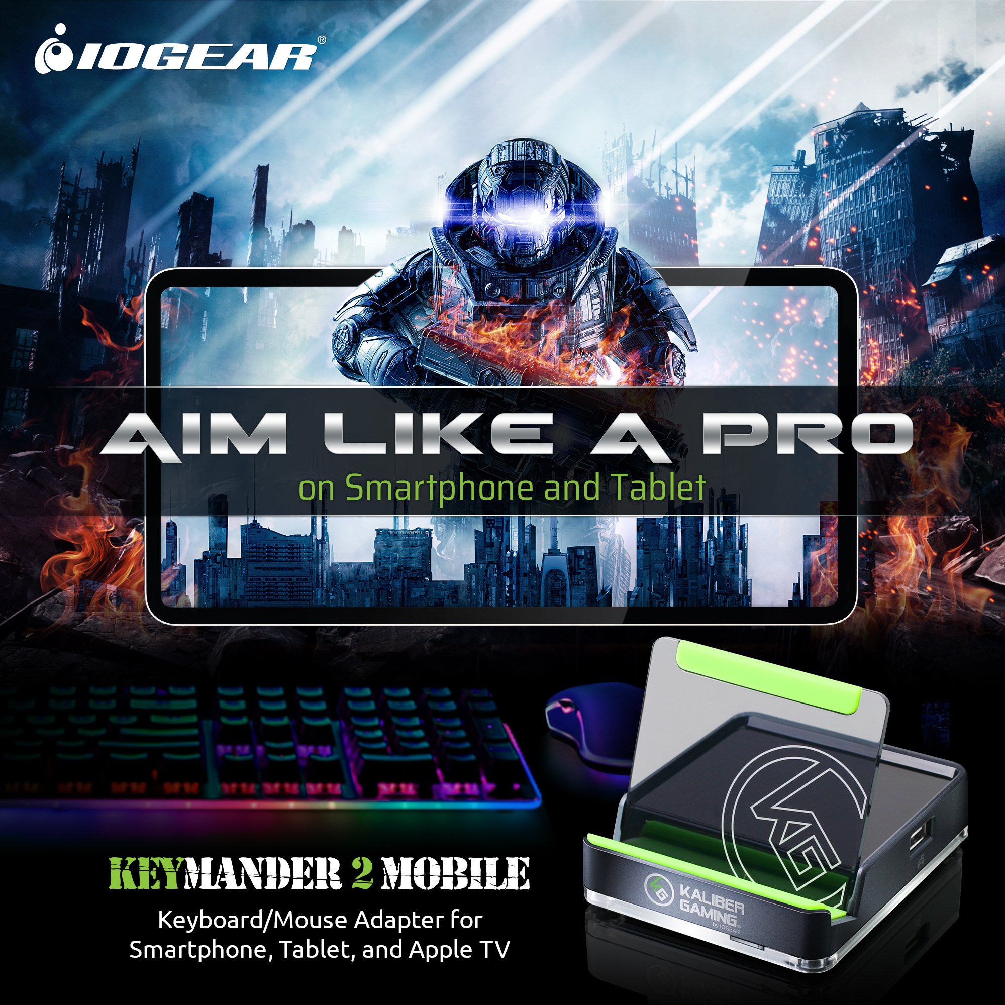 ATEN IOGEAR KEYMANDER 2 MOBILE KEYBOARD/MOUSE ADAPTER — ATEN
