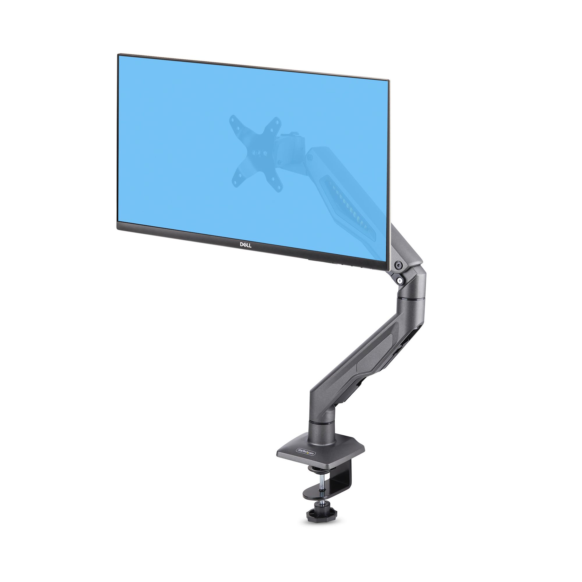 STARTECH.COM DESK MOUNT MONITOR ARM, UP TO 32" DISPLAY, C-CLAMP, TAA, 10 YR — STARTECH