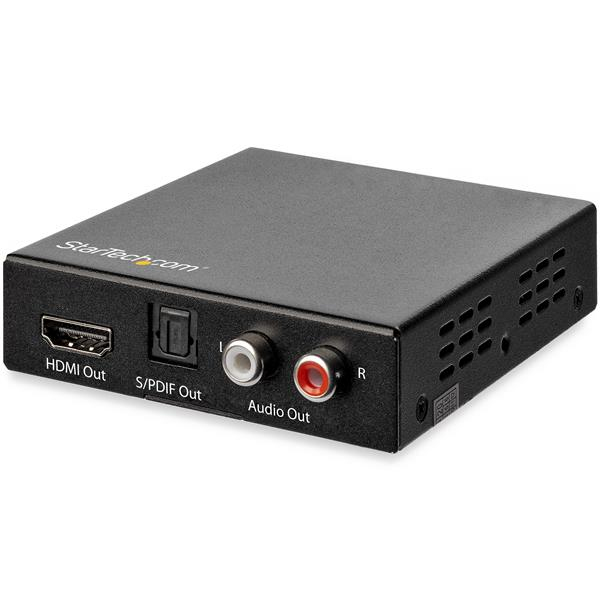 STARTECH.COM HDMI AUDIO EXTRACTOR 4K 60HZ - HDR - TOSLINK OPTICAL AUDIO 2 YR — STARTECH