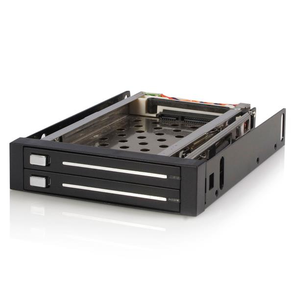STARTECH.COM 2 DRIVE 2.5IN TRAYLESS HOT SWAP SATA MOBILE RACK BACKPLANE 2 YR — STARTECH