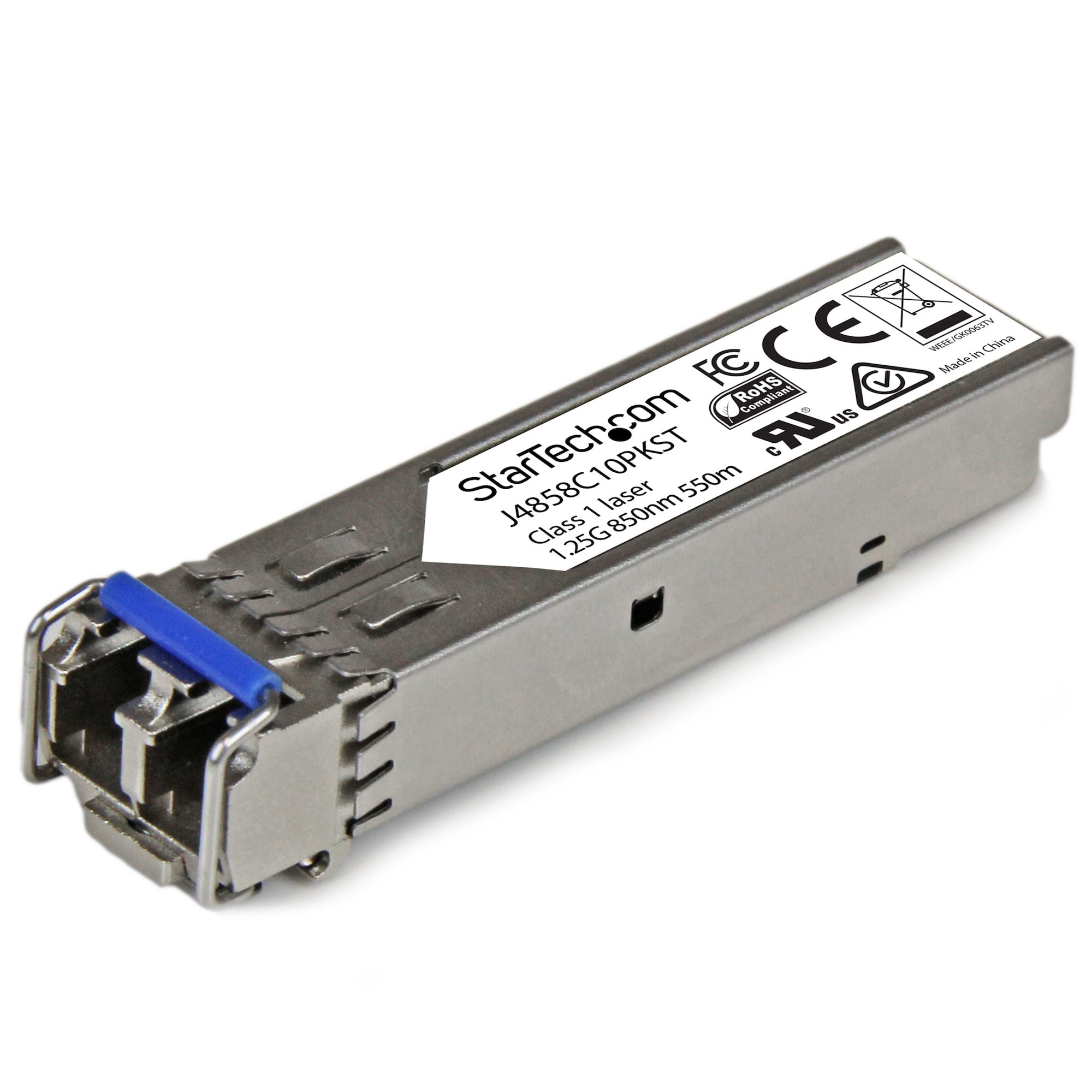 STARTECH.COM HP J4858C COMPATIBLE SFP FIBER MODULE - 1000BASE-SX - LIFETIME WARRANTY — STARTECH
