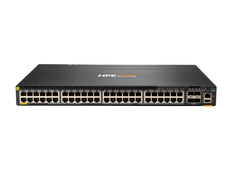 HPE ANW 6300M 48-port 1GbE Class 4 PoE and 4-port SFP56 Switch — HPE