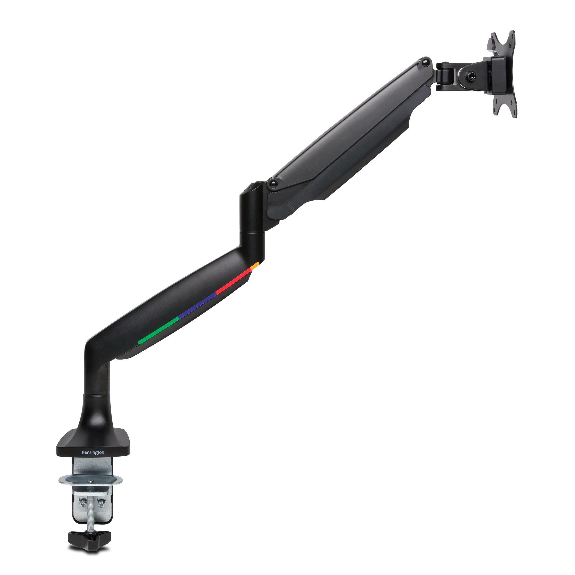 KENSINGTON SF ONETOUCH SINGLE MONITOR ARM BLACK — KENSINGTON