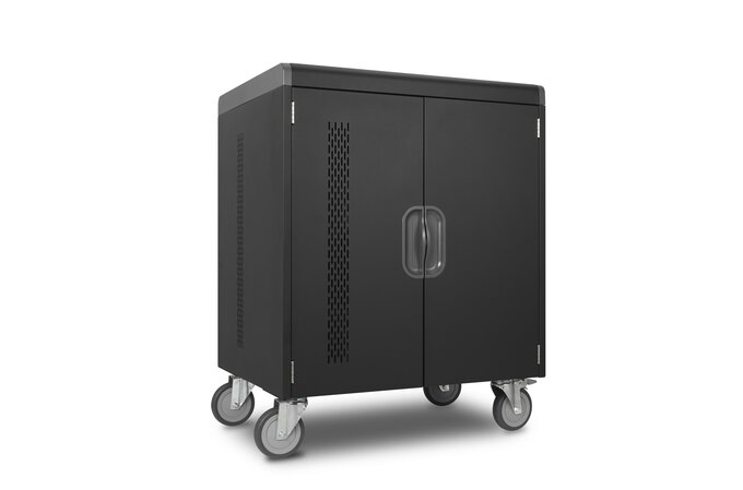 KENSINGTON AC32 CHARGING CABINET WITH WHEELS - HOLDS UP TO 32 CHROMEBOOKS OR TABLETS — KENSINGTON