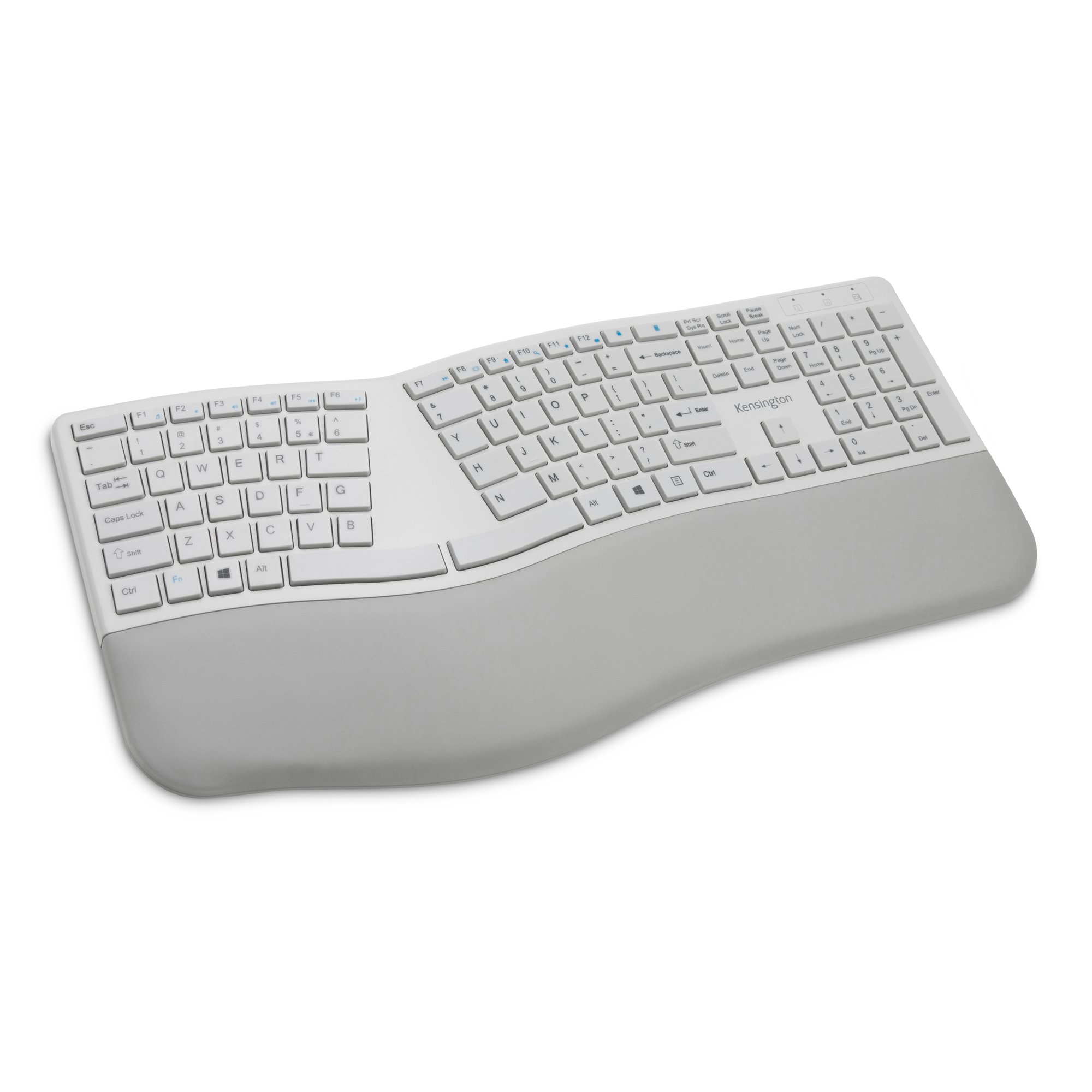 KENSINGTON DUAL WIRELESS ERGO KEYBOARD - GREY — KENSINGTON