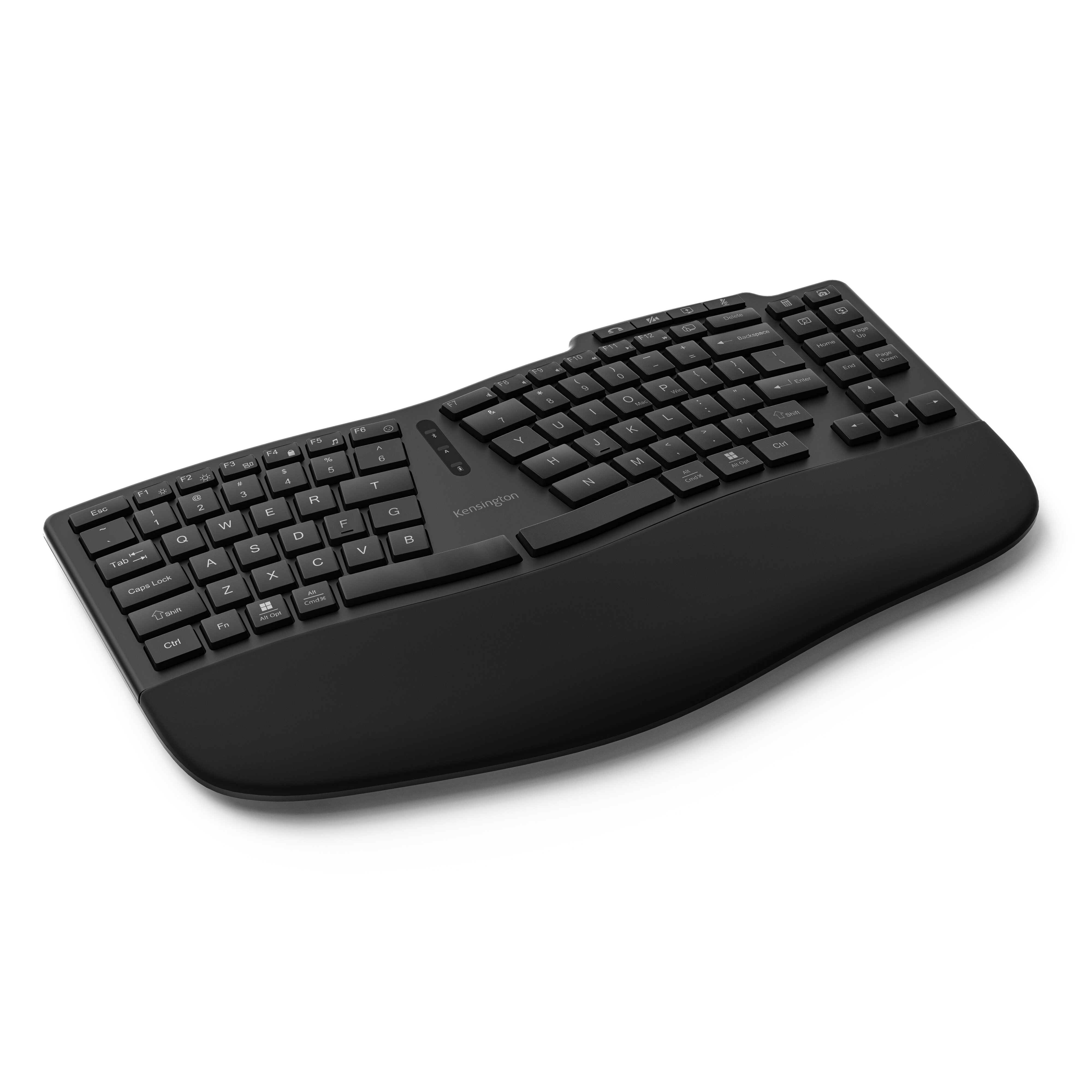 KENSINGTON PRO FIT ERGONOMIC EQ TKL RECHARGEABLE WIRELESS KEYBORD, USB/BLUETOOTH, 3Y — KENSINGTON