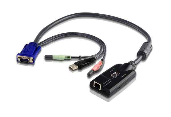 ATEN VGA USB VIRTUAL MEDIA KVM ADAPTER WITH AUDIO FOR KN, KM SERIES — ATEN