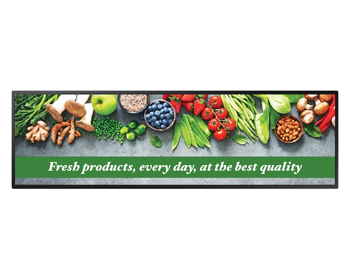 SAMSUNG STRETCH DISPLAY, 37" LED, 1920x540, 700NITS, DP, HDMI, SERIAL, LAN, 24H/7D, 3YR — SAMSUNG