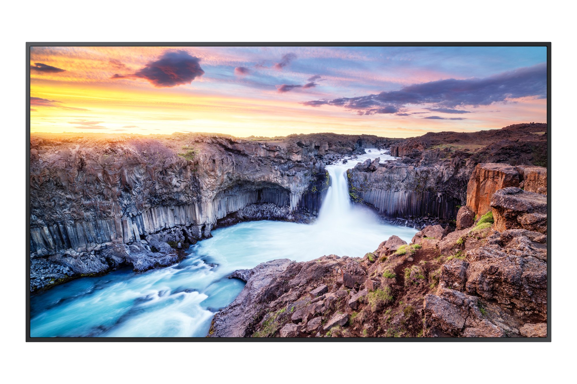 SAMSUNG (QHB) SIGNAGE DISP 75" UHD, 700NITS, DP, HDMI, LAN/WIFI, SPKR, 24H/7D, 3YR — SAMSUNG