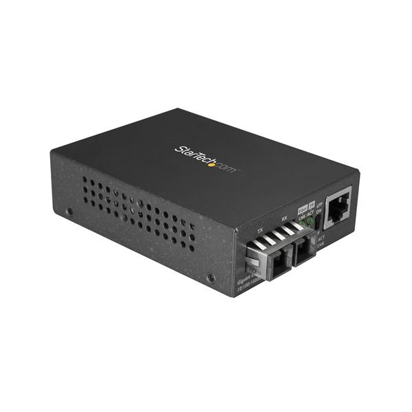 STARTECH.COM FIBER MEDIA CONVERTER - 10 KM - SINGLE-MODE - 1000BASE-LX, 2 YR — STARTECH