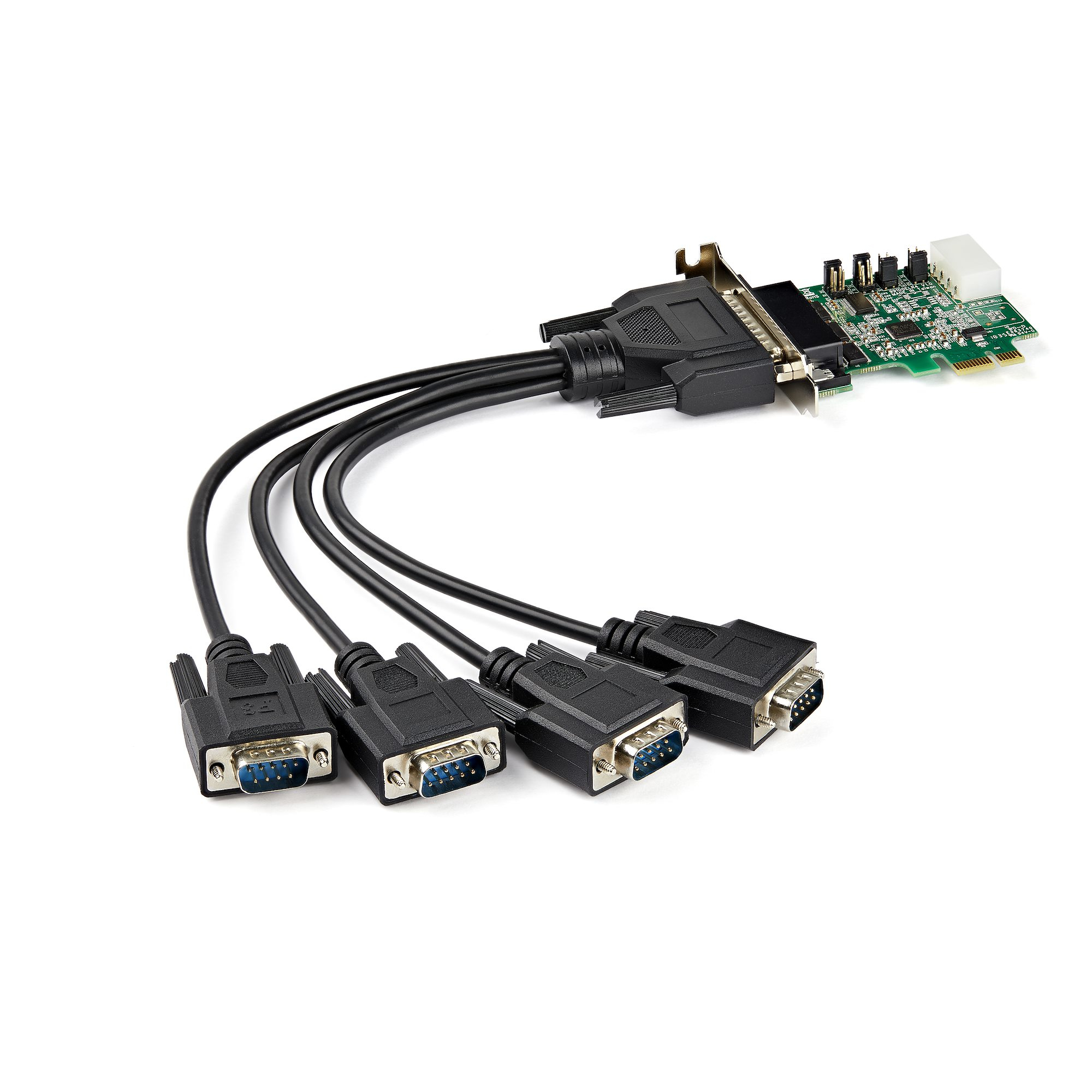 STARTECH.COM 4-PORT PCI EXPRESS RS232 SERIAL ADAPTER CARD - PCIE SERIAL DB9 LTW — STARTECH