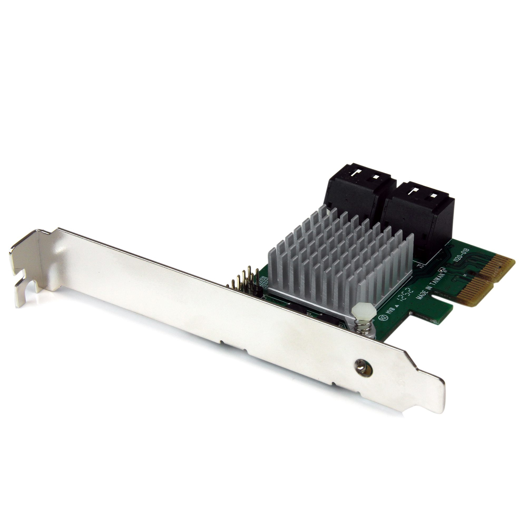 STARTECH.COM 4 PORT PCIE SATA III CONTROLLER CARD W/ HYPERDUO SSD TIERING 2 YR — STARTECH