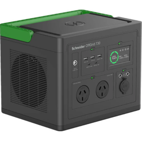 APC Schneider OffGrid Portable Power Station 730, 738Wh Lithium-ion, 2 Australian, Sinewave — APC