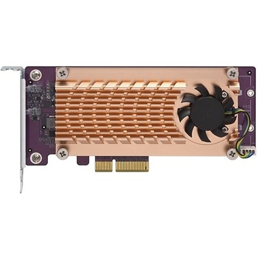 QNAP DUAL M.2 22110/2280 PCIE SSD EXPANSION CARD (PCIE GEN2 X4) — QNAP