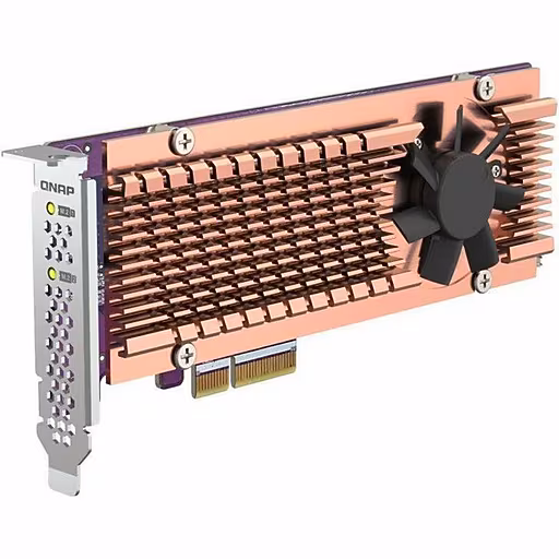 QNAPDUALM.2PCIESSDEXPANSIONCARD,M.22280/22110PCIENVME(GEN3X4)SSDS — QNAP
