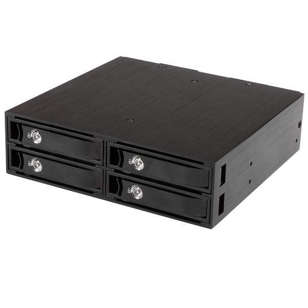 STARTECH.COM 4-BAY MOBILE RACK BACKPLANE FOR 2.5IN SATA/SAS DRIVES 5-15MM 2 YR — STARTECH