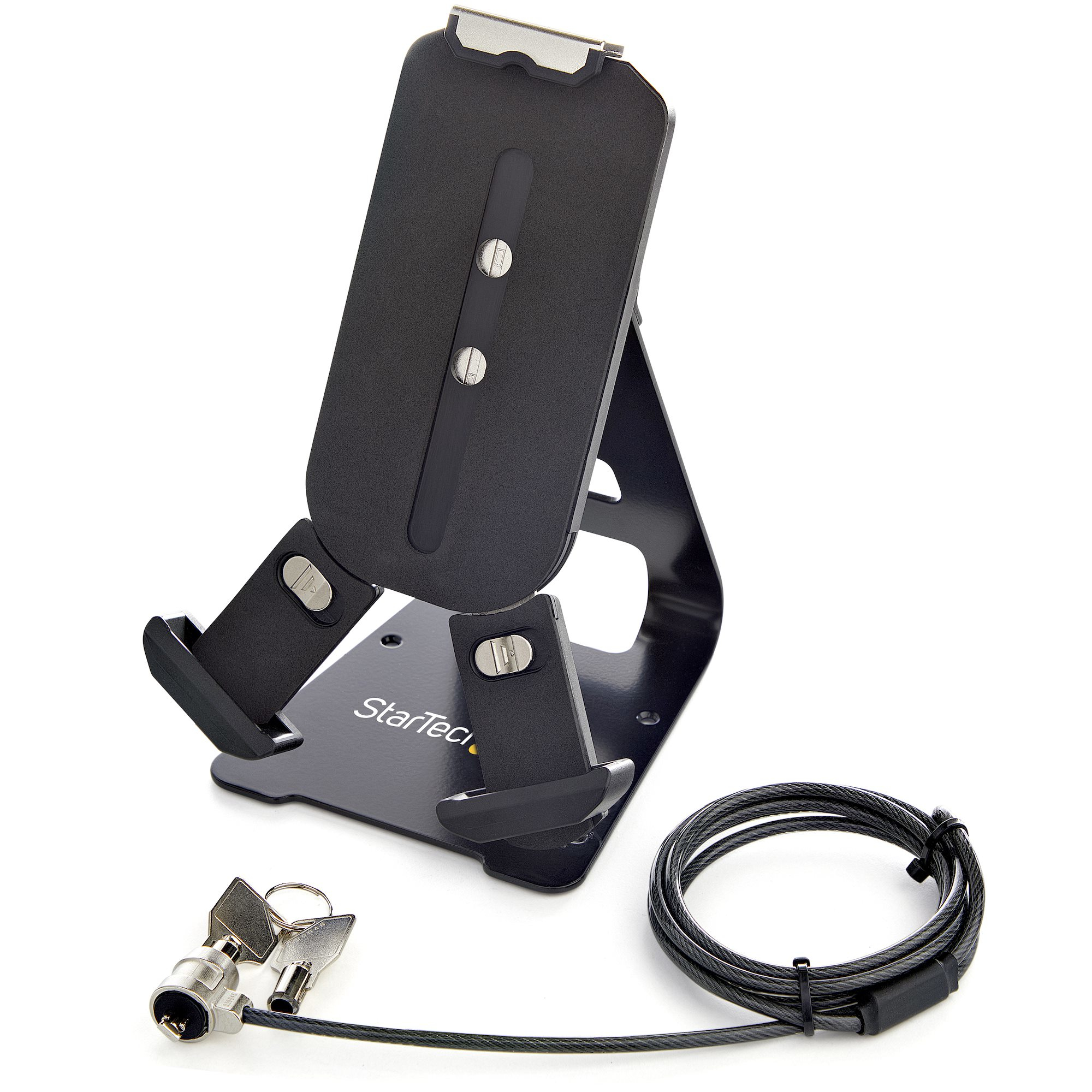 STARTECH.COM SECURE TABLET STAND W/CABLE LOCK, LOCKING 7.9-13" TABLET MOUNT 2 YR — STARTECH