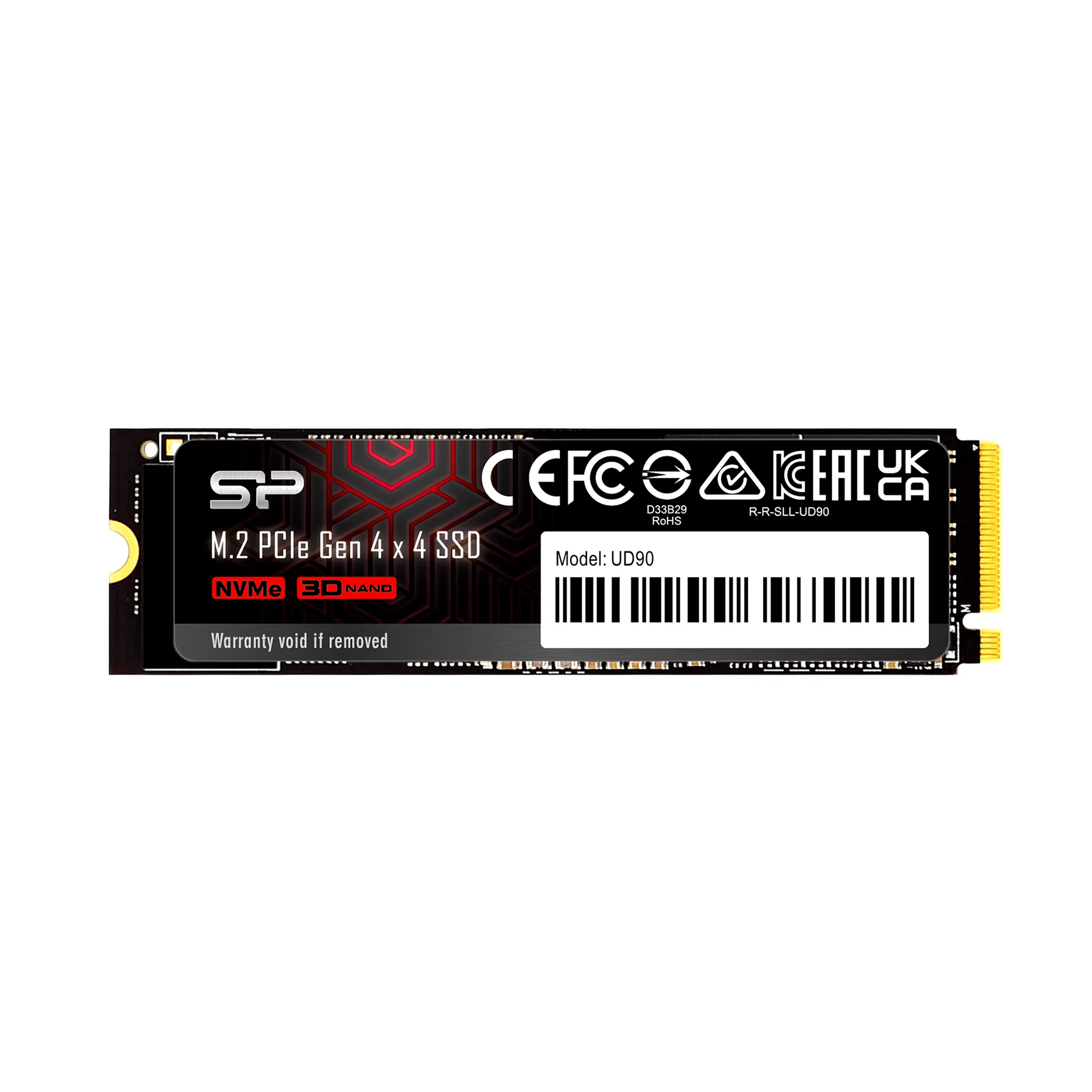 SILICONPOW SILICON POWER UD90 1TB M.2 PCIE GEN 4X4 5000R/4800W 5YR WTY — SILICONPOW