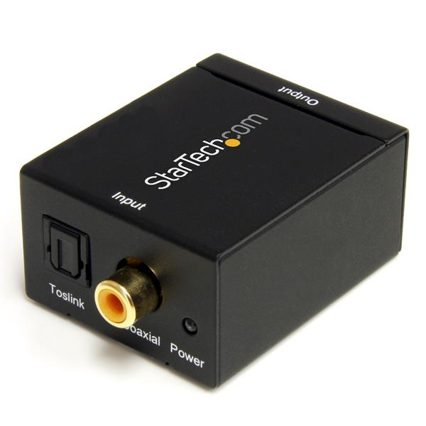 STARTECH.COM SPDIF DIGITAL COAX / TOSLINK OPTICAL TO RCA AUDIO CONVERTER, 2 YR — STARTECH