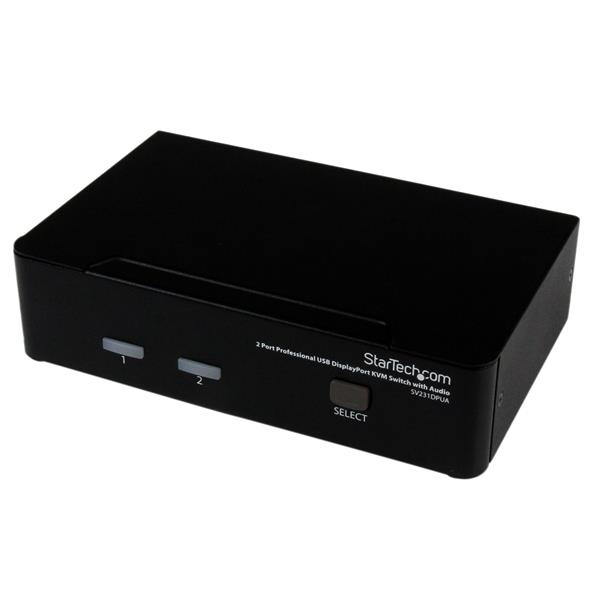 STARTECH.COM 2 PORT PROFESSIONAL USB DISPLAYPORT KVM SWITCH WITH AUDIO, 3 YR — STARTECH
