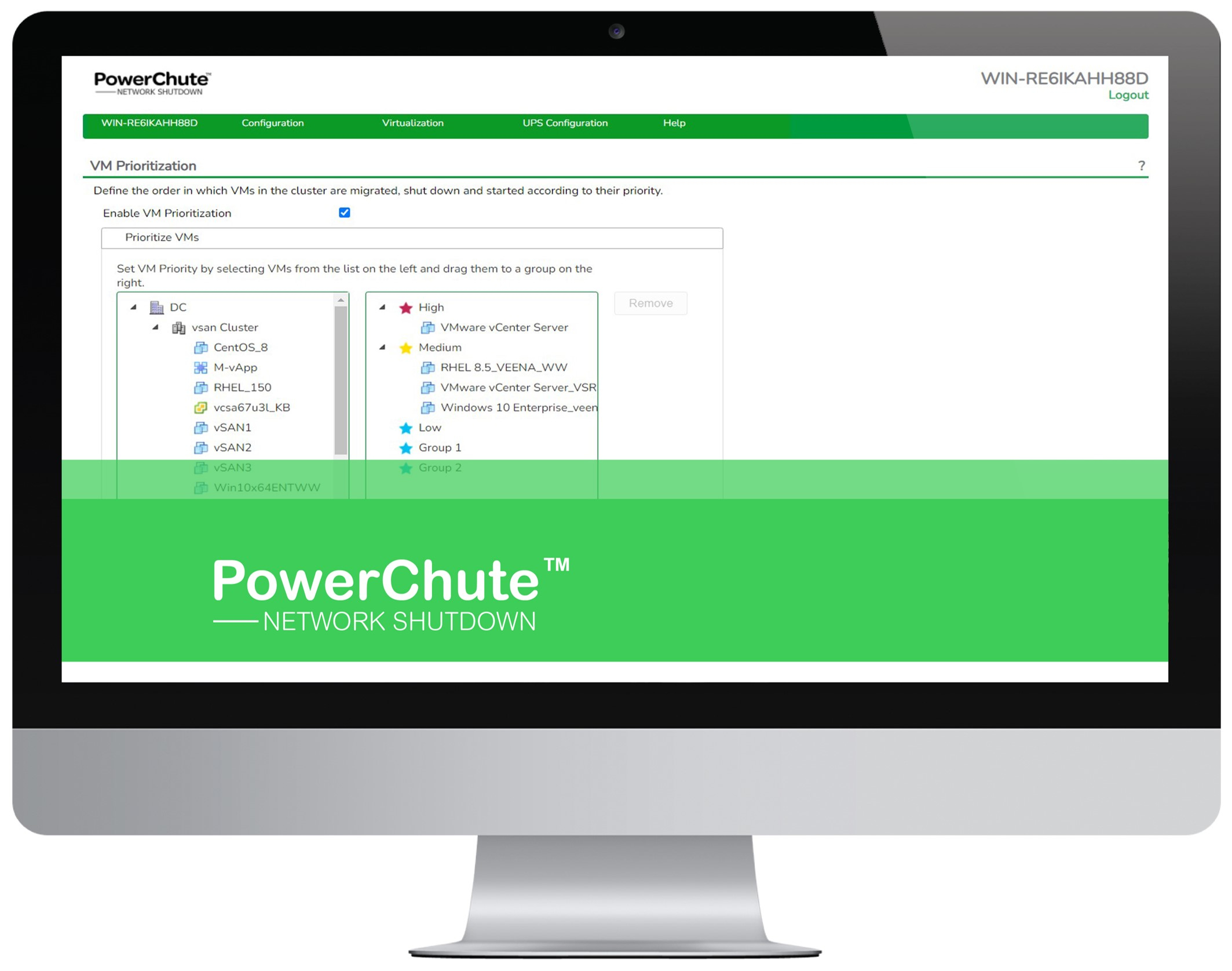 APC POWERCHUTE NETWORK SHUTDOWN LICENSE FOR VIRTUALIZATION AND HCI, 1-YEAR — APC