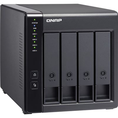 QNAP TR-004, 4-BAY 3.5" SATA HDD USB 3.0 TYPE-C HARDWARE RAID EXTERNAL ENCLOSURE, TWR, 2YR — QNAP