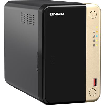 QNAP TS-264-8G 2-BAY NAS,INTEL QUAD-CORE,8 GB RAM,2X HDD, 2X M.2, 2X 2.5GBE,HDMI,PCI — QNAP