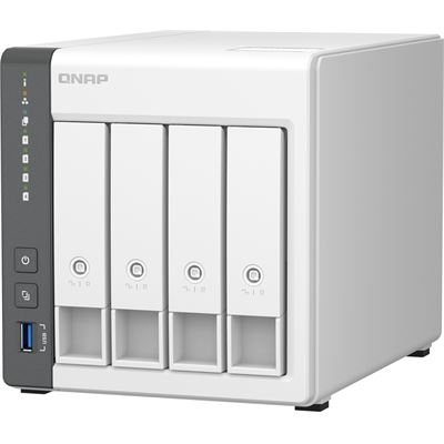 QNAP 4-BAY NAS (NO DISK), ARMQC 2.0GHz, 4GB, GbE(1),2.5GbE(1),USB, TWR, 2YR WTY — QNAP