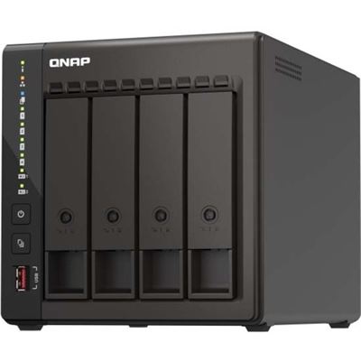 QNAP 4-BAY NAS (NO DISK) CELERON QC 2.0GHz, 8GB, 2.5GbE(2),M.2(2),HDMI(2), TWR, 2YR WTY — QNAP