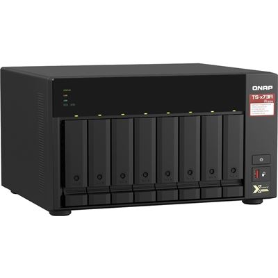 QNAP TS-873A-8G NAS, 8-BAY, AMD QC RYZEN, 8GB, 2.5GbE(2), M.2(2), PCIe GEN3(2),REMOTE, 3YR — QNAP