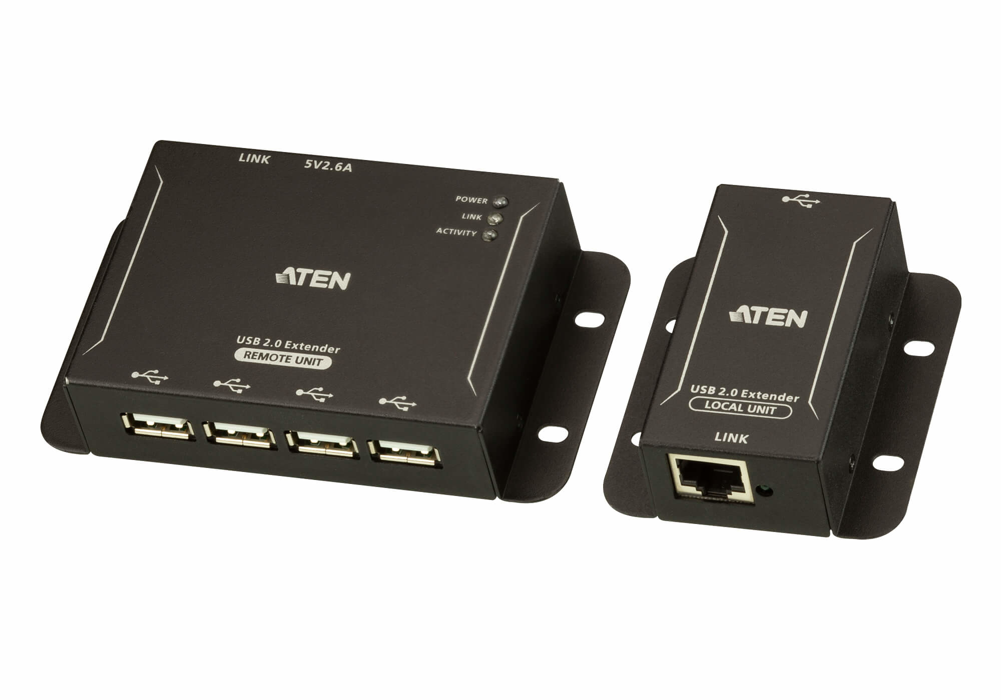 ATEN 4-PORT USB 2.0 CAT 5 EXTENDER — ATEN