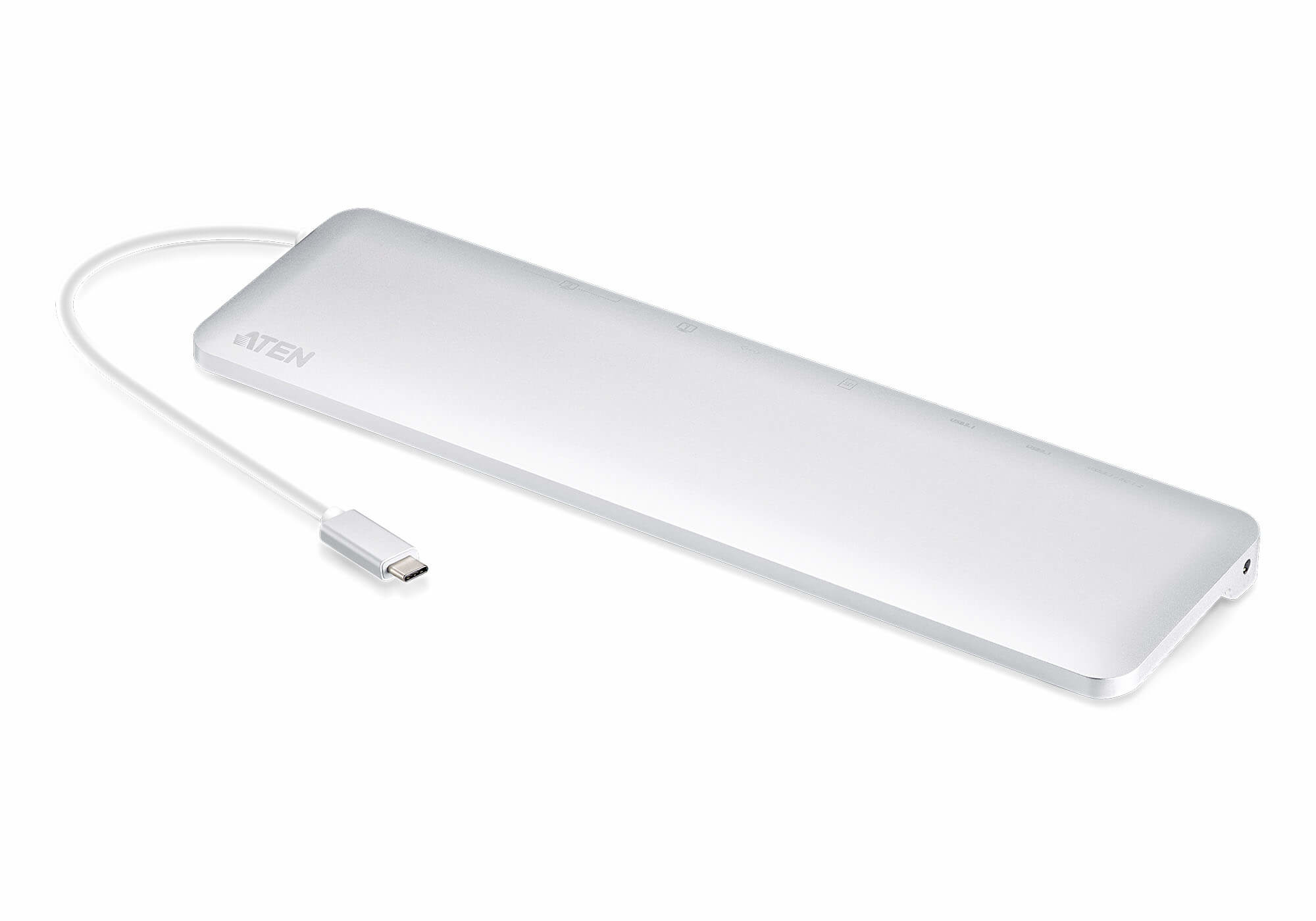 ATEN USB-C MULTIPORT DUAL VIEW DOCK WITH POWER PASS-THROUGH 60W — ATEN
