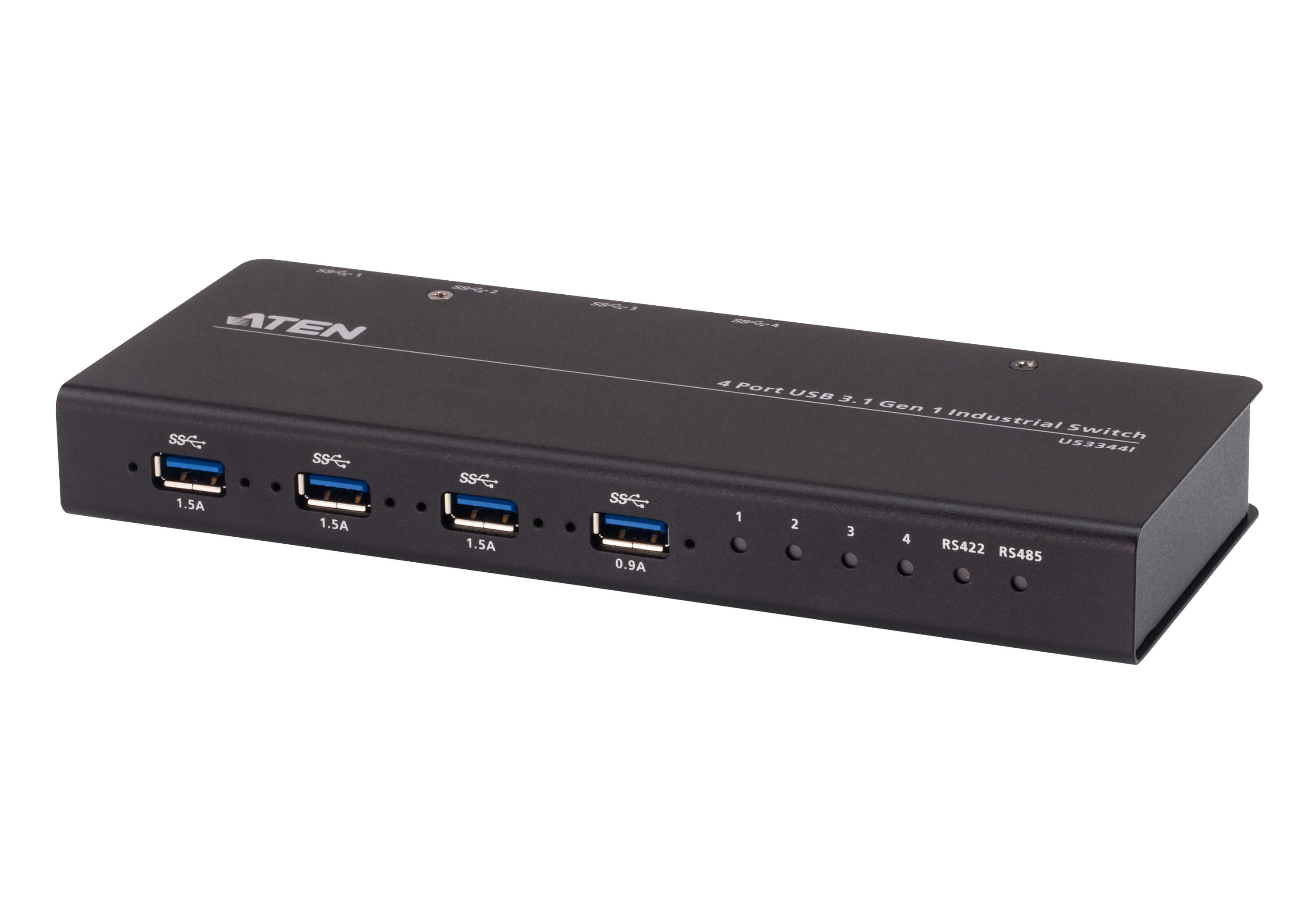 ATEN 4-PORT USB 3.1 GEN 1 INDUSTRIAL HUB SWITCH — ATEN