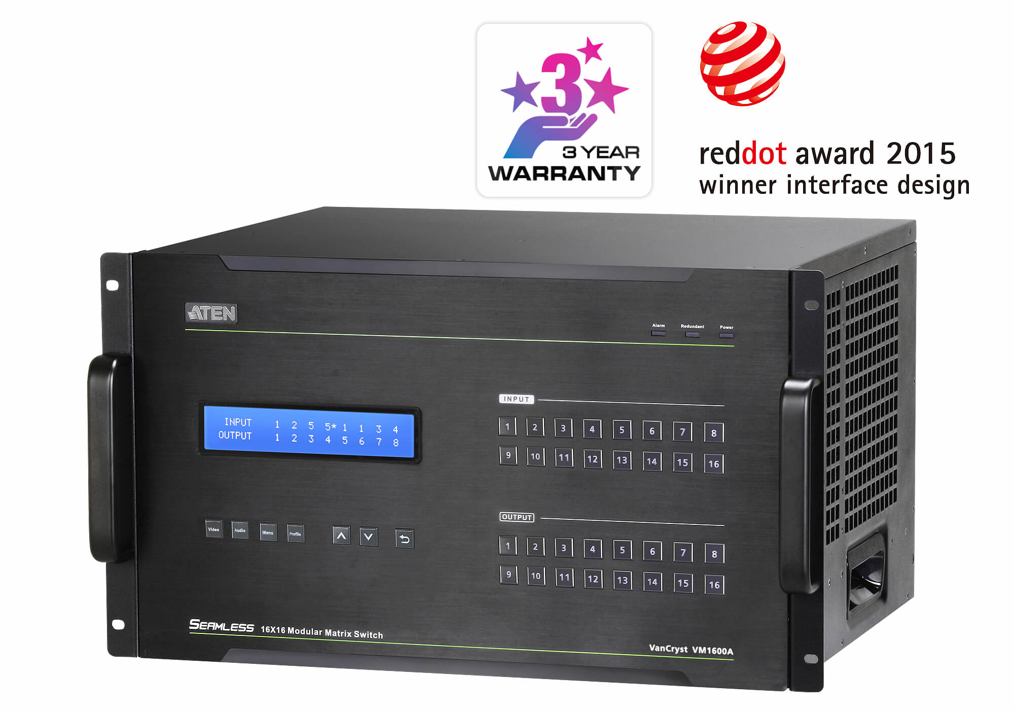 ATEN 16X16 MODULAR DIGITAL MATRIX WITH SCALER — ATEN