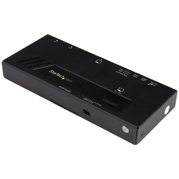 STARTECH.COM 2-PORT 4K HDMI SWITCH WITH FAST SWITCHING AND AUTO-SENSING, 2 YR — STARTECH