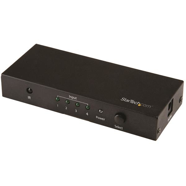 STARTECH.COM 4-PORT HDMI 2.0 SWITCH - 4K HDMI SWITCH BOX - ULTRA HD 4K 60HZ 2 YR — STARTECH