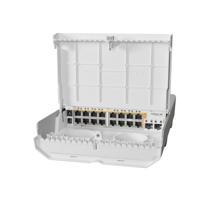 Mikrotik netPower 16P Outdoor Gigabit PoE Switch with SFP+ — MikroTik