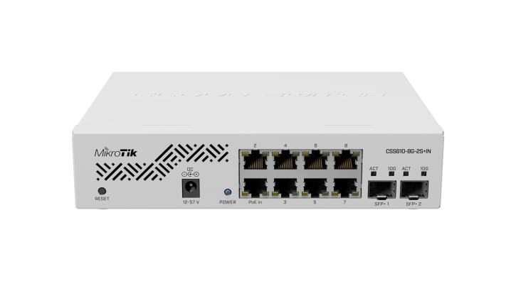 Mikrotik CSS610-8G-2S+IN 8 Port Gigabit Cloud Smart Switch with 10G SFP — MikroTik