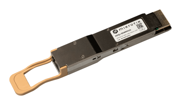 MikroTik DDQ+85MP01D QSFP-DD 400G fiber optical module with MTP/MPO connector — MikroTik