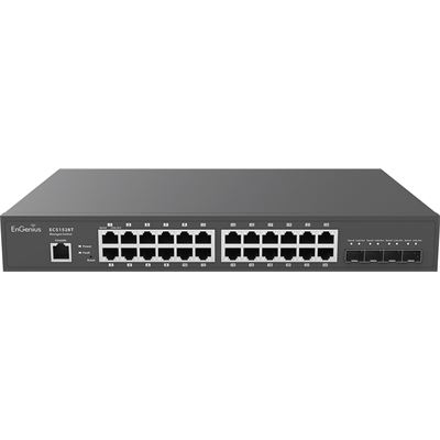 EnGenius ECS1528T Cloud Managed 24-Port Gigabit Switch with SFP+ Non-POE — EnGenius