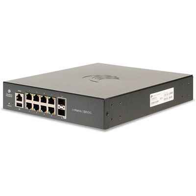 Cambium cnMatrix EX1010 Intelligent Ethernet Switch with 8x 1GE & 2x SFP ports — Cambium Networks