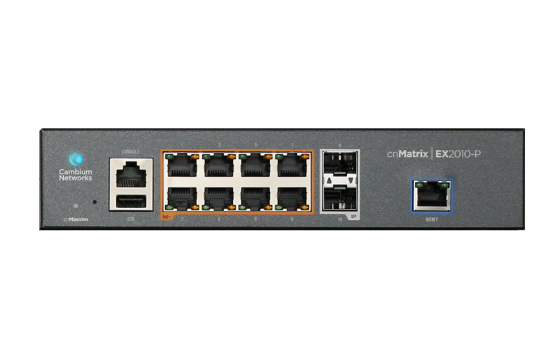 Cambium cnMatrix EX2010-P 10-Port Gigabit Ethernet PoE Switch — Cambium Networks