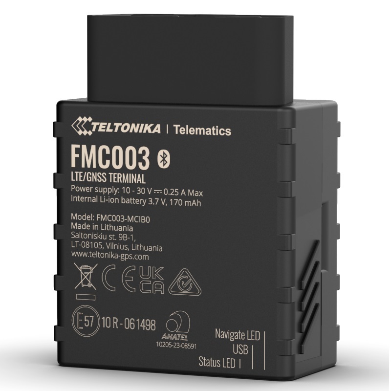 Teltonika FMC003 4G LTE Cat 1 tracker with OBD OEM data reading — Teltonika Telematics
