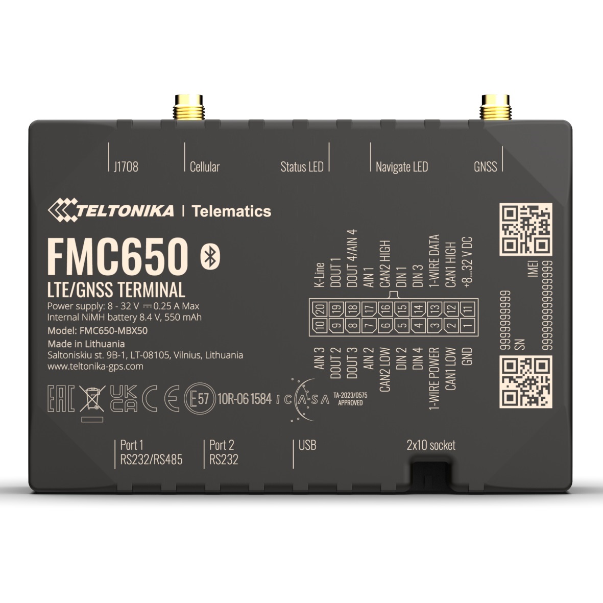 Teltonika FMC650 Leading GNSS/LTE/GSM Terminal designed for advanced applications — Teltonika Telematics