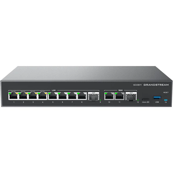 Grandstream GCC6011 All-In-One 10 Port Gigabit Router with Enterprise Grade Firewall VPN and PBX — Grandstream Networks