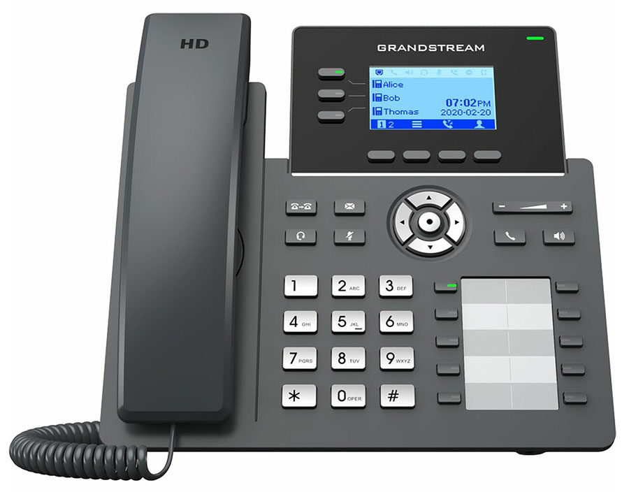Grandstream GRP2604P 3 Lines 3 SIP Account IP Phone with PoE — Grandstream Networks